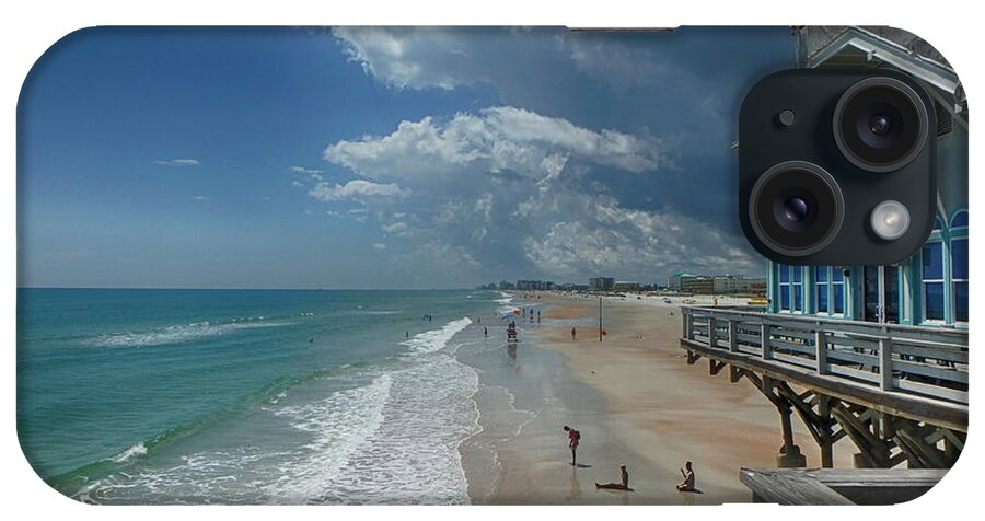 Beach iPhone Case featuring the photograph View from the Pier by Judy Hall-Folde