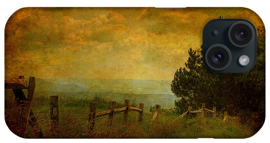 Fence iPhone Case featuring the photograph View From The Top by Lois Bryan