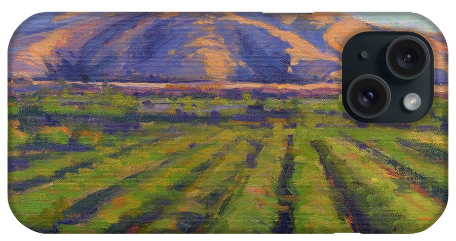 California iPhone Case featuring the painting View from the Train by Konnie Kim