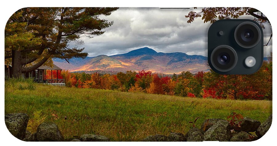 Chocorua Fall Colors iPhone Case featuring the photograph View of the White Mountains by Jeff Folger