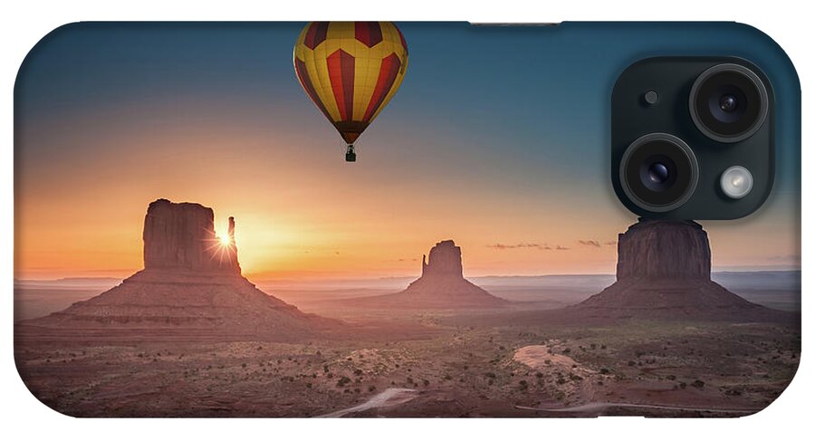 Monument iPhone Case featuring the photograph Viewing sunrise at Monument Valley by William Lee