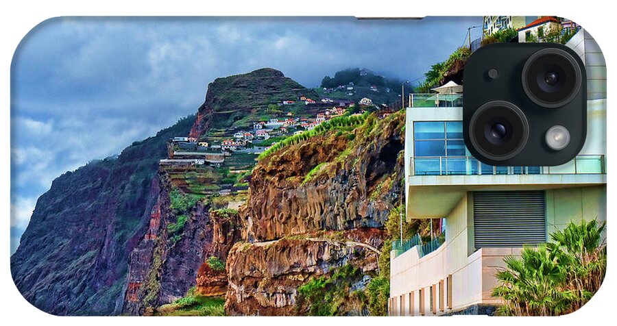 Fishing iPhone 15 Case featuring the photograph Viewpoint over Camara de Lobos Madeira Portugal by Brenda Kean