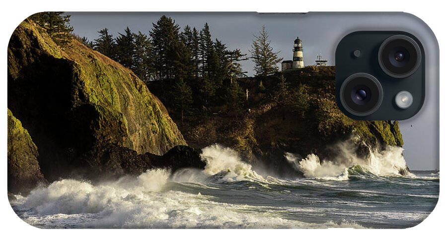 Cape Disappointment iPhone Case featuring the photograph Vigorous Surf by Robert Potts