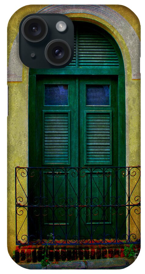 Door iPhone Case featuring the photograph Vintage Arched Door by Perry Webster