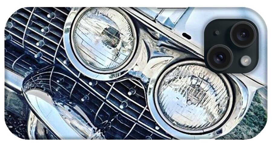 Instahappy iPhone Case featuring the photograph #vintage #carcorners Just Make So by Austin Tuxedo Cat