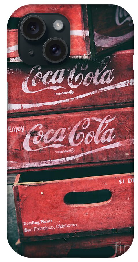 Vintage iPhone Case featuring the photograph Vintage Coke Crates by Tim Gainey