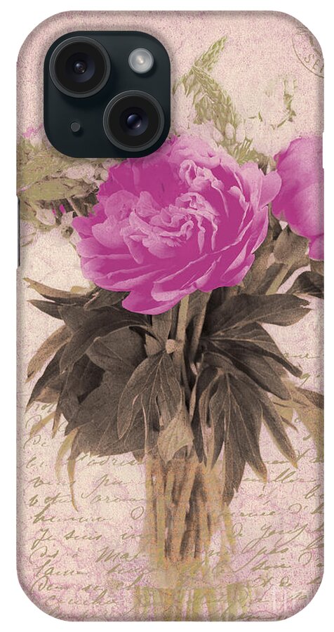 Peonies iPhone Case featuring the photograph Vintage Pink Peonies by Karen Lewis