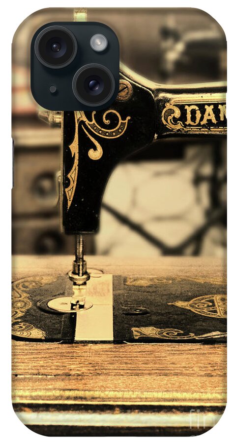 Sewing iPhone Case featuring the photograph Vintage Sewing Machine by Jill Battaglia