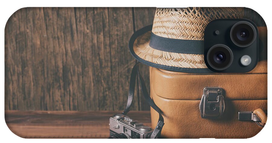 Travel iPhone Case featuring the photograph Vintage travel concept by Jelena Jovanovic