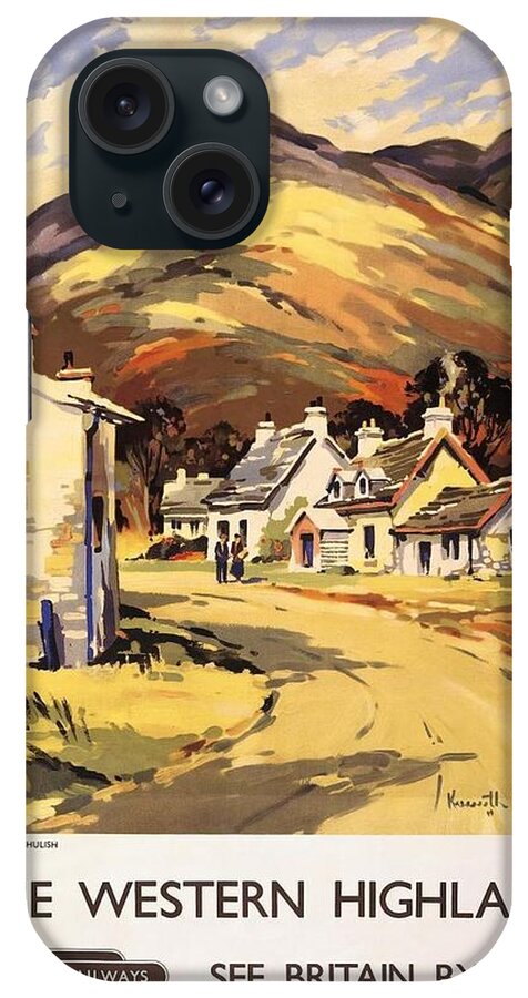 Travel Posters iPhone Case featuring the painting Vintage Travel Posters and Vintage Travel by MotionAge Designs