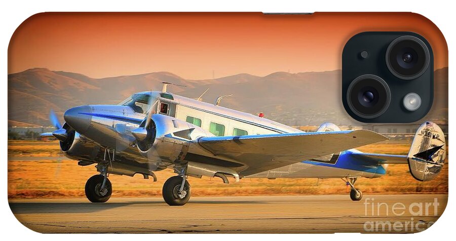 Airplane iPhone Case featuring the photograph Vintage Twin by Gus McCrea