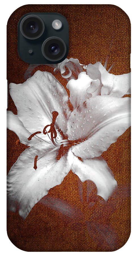 Jenny Rainbow Fine Art Photography iPhone Case featuring the photograph Vintage White Lilies by Jenny Rainbow