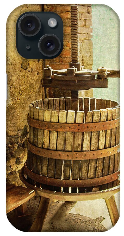 Wine Press iPhone Case featuring the photograph Vintage Wine Press by Sandra Selle Rodriguez
