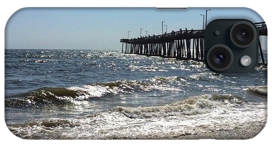 Talented_igers iPhone Case featuring the photograph #virginiabeach #virginia #pier #ocean by Pete Michaud