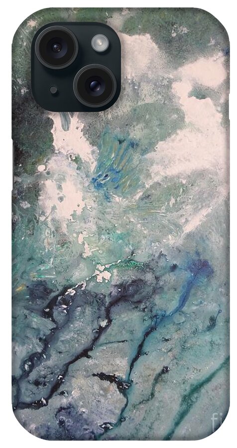 Water iPhone Case featuring the painting Vitality by Kat McClure