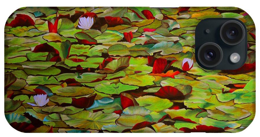 Water Lily iPhone Case featuring the painting Vivaldi by Thu Nguyen
