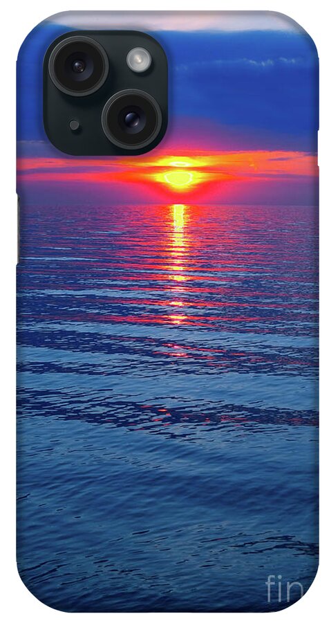 Sunset iPhone Case featuring the photograph Vivid Sunset by Ginny Gaura