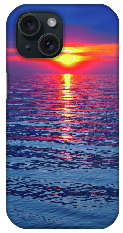 Sunset iPhone Case featuring the photograph Vivid Sunset - Square Format by Ginny Gaura