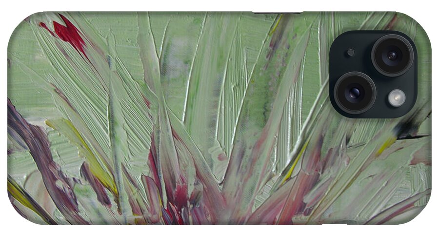 Abstract Paiting iPhone Case featuring the painting W31 - smell by KUNST MIT HERZ Art with heart