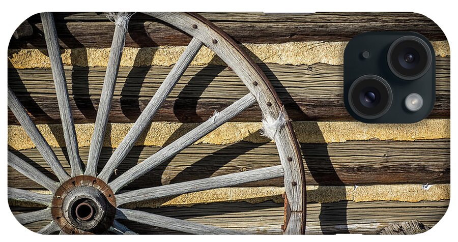 Wagon iPhone Case featuring the photograph Wagon Wheel by Paul Freidlund