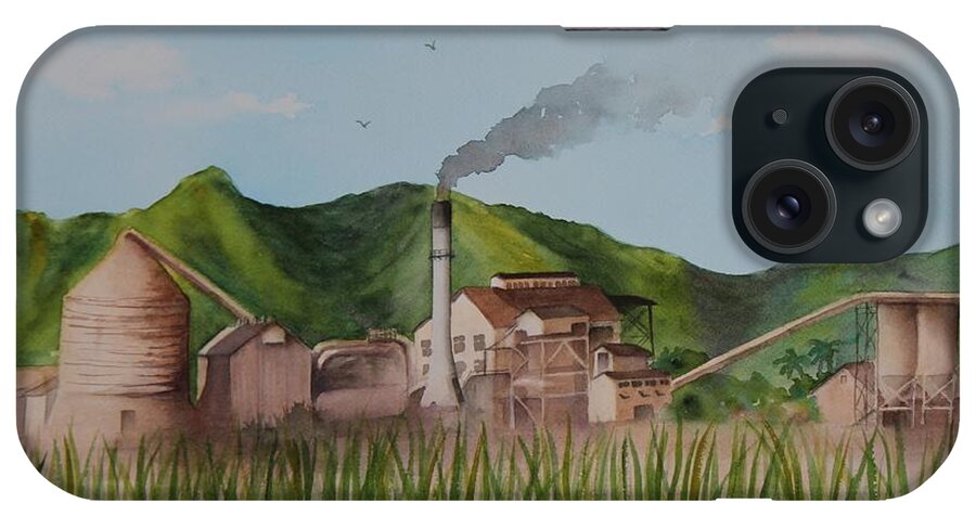 Waialua iPhone Case featuring the painting Waialua Sugar Mill by Kelly Miyuki Kimura