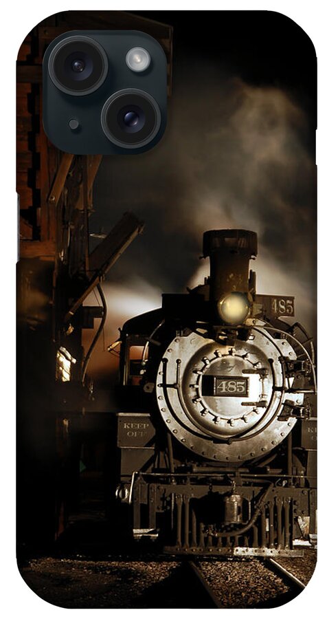 Steam Train Photographs iPhone Case featuring the photograph Waiting for More Coal by Ken Smith