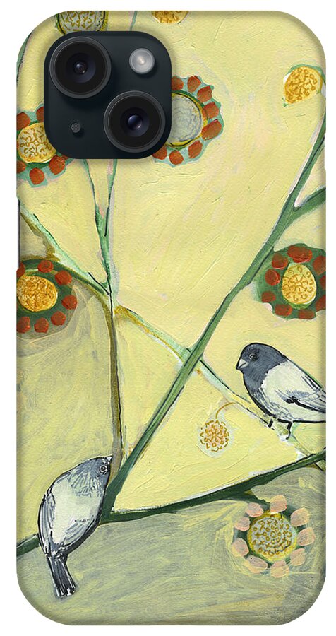 Bird iPhone Case featuring the painting Waiting for the Dance of Spring by Jennifer Lommers