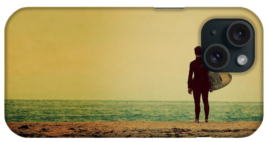 Surfer Photography iPhone Case featuring the photograph Waiting In Venice by Melanie Alexandra Price