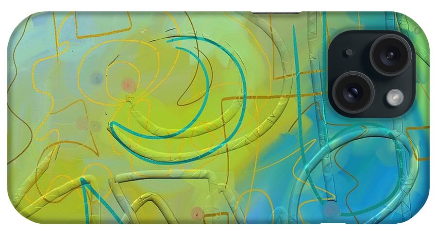 Abstract iPhone Case featuring the digital art Waking up in Malaga by Chani Demuijlder