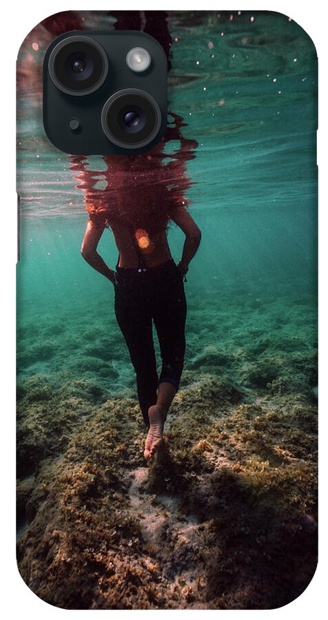 Swim iPhone Case featuring the photograph Walk Away by Gemma Silvestre
