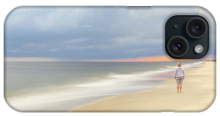 Beachclub iPhone Case featuring the photograph Walk on the beach by Nick Noble