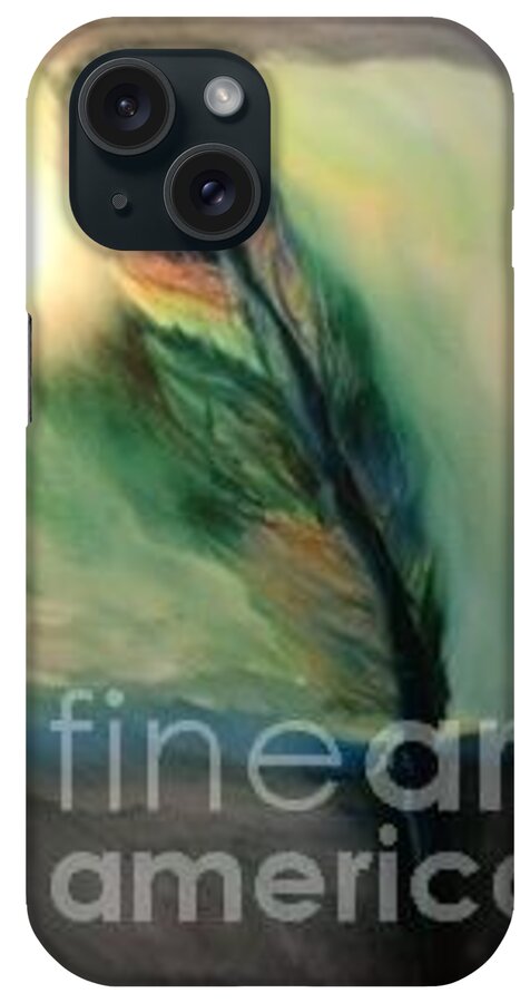 Spirit Spiritual Feathers Totems Native First Nation iPhone Case featuring the painting Walking in your Light by FeatherStone Studio Julie A Miller