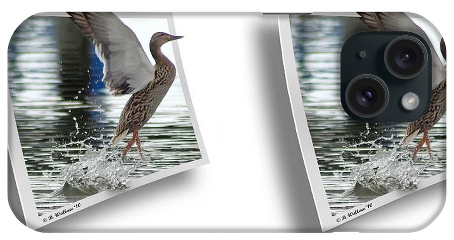 3d iPhone Case featuring the photograph Walking On Water - Gently cross your eyes and focus on the middle image by Brian Wallace