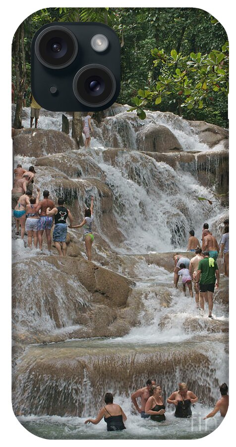Dunn's River Falls iPhone Case featuring the photograph Walking on Water 1 by David Birchall