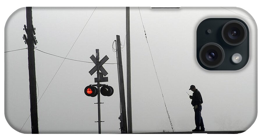Railway iPhone Case featuring the photograph Walking The Line by DArcy Evans