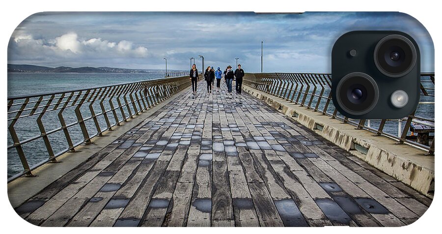 Pier iPhone Case featuring the photograph Walking the Pier by Perry Webster