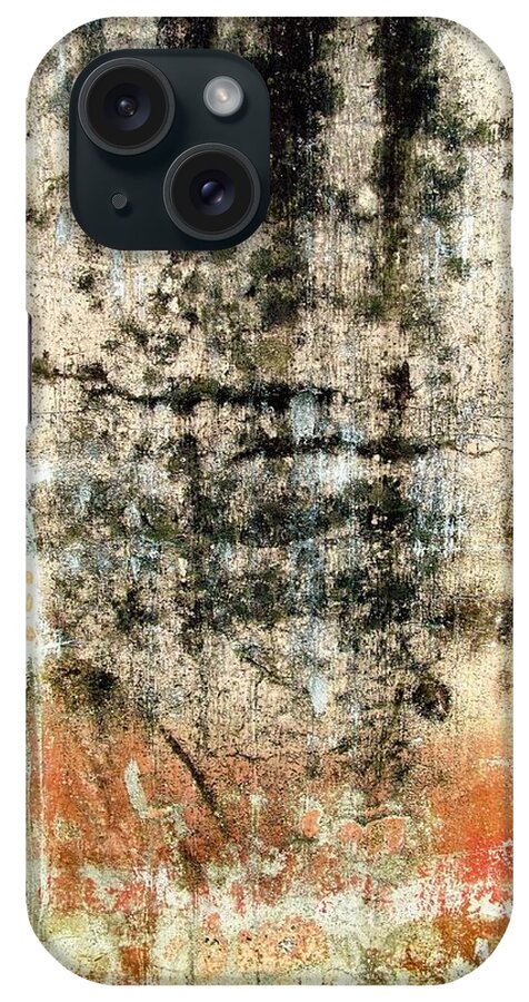 Texture iPhone Case featuring the photograph Wall Abstract 182 by Maria Huntley