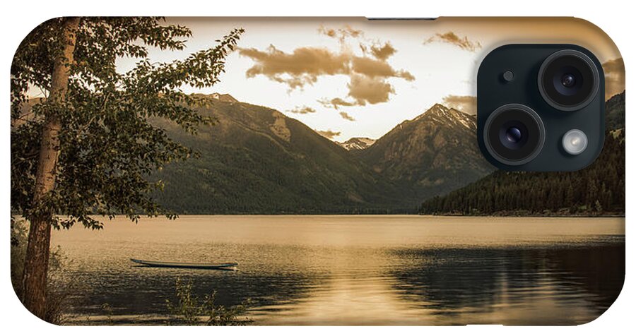 Joseph Oregon iPhone Case featuring the photograph Wallowa Lake Sunset by Don Schwartz