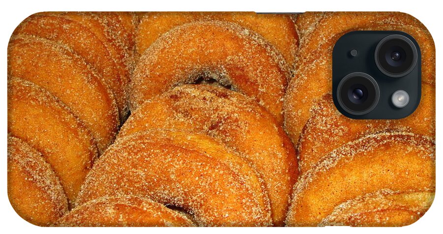 Warm Cider Donuts iPhone Case featuring the photograph Warm Cider Donuts by Suzanne DeGeorge