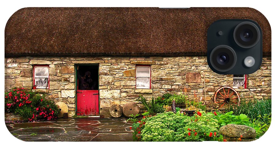 Ireland iPhone Case featuring the digital art Warmstone Cottage by Vicki Lea Eggen