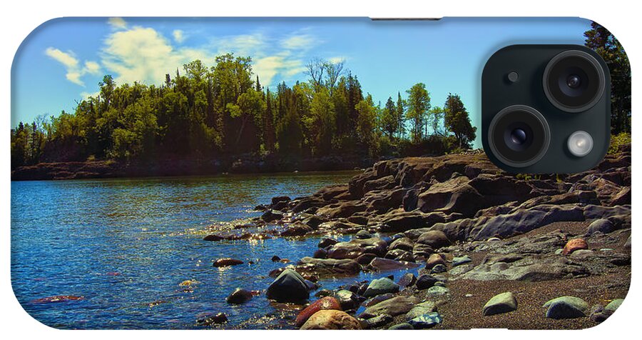 Sugarloaf Cove Minnesota iPhone Case featuring the photograph Warmth of Sugarloaf Cove by Bill and Linda Tiepelman