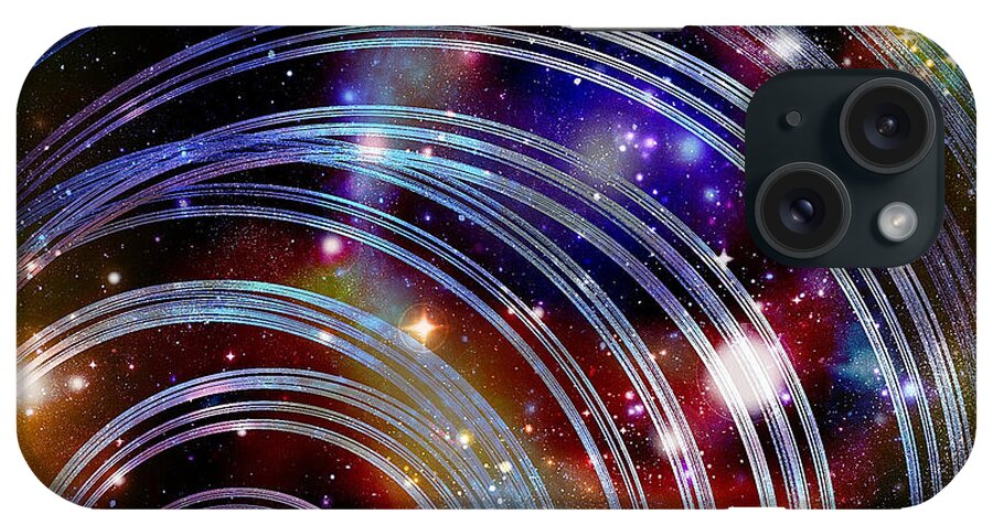 Space iPhone Case featuring the digital art Warp Speed by Leslie Revels