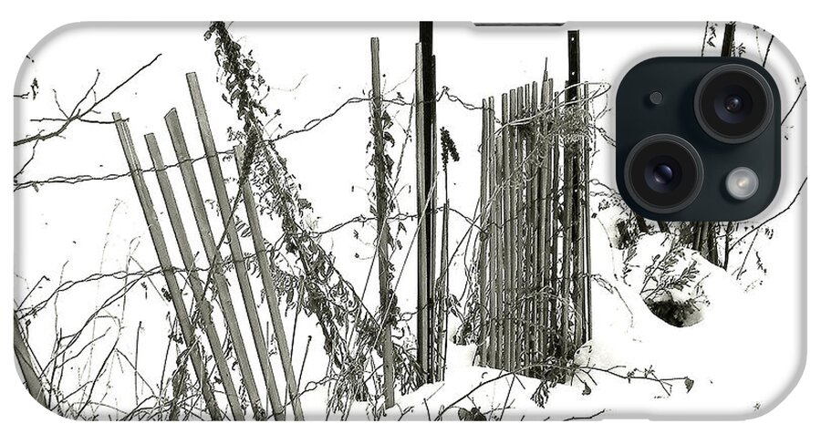 Fence iPhone Case featuring the photograph Was Once a Fence... Now Retired by Linda McRae
