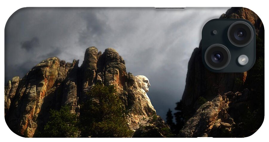 Mount Rushmore iPhone Case featuring the photograph Washington Profile 001 by George Bostian