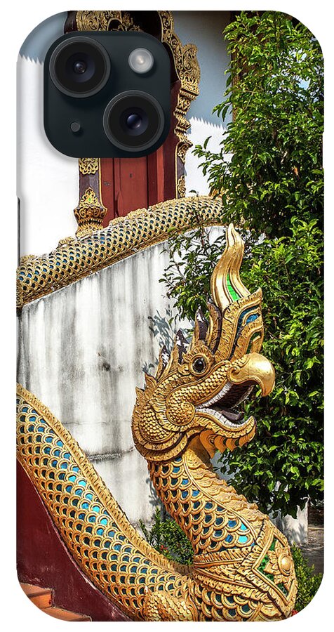 Scenic iPhone Case featuring the photograph Wat Chiang Chom Phra Wihan Naga DTHCM0892 by Gerry Gantt