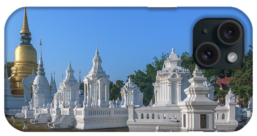 Scenic iPhone Case featuring the photograph Wat Suan Dok Reliquaries of Northern Thai Royalty DTHCM0945 by Gerry Gantt