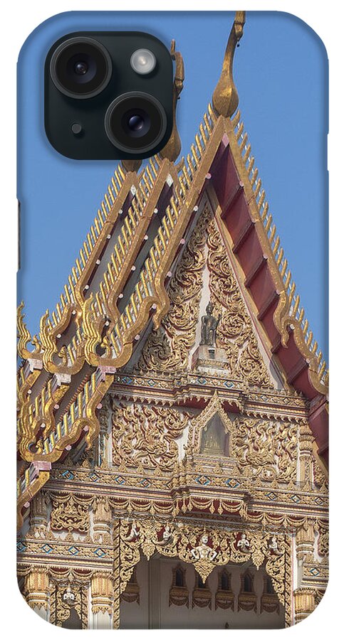 Temple iPhone 15 Case featuring the photograph Wat Woranat Bonphot Phra Ubosot Gable DTHNS0019 by Gerry Gantt