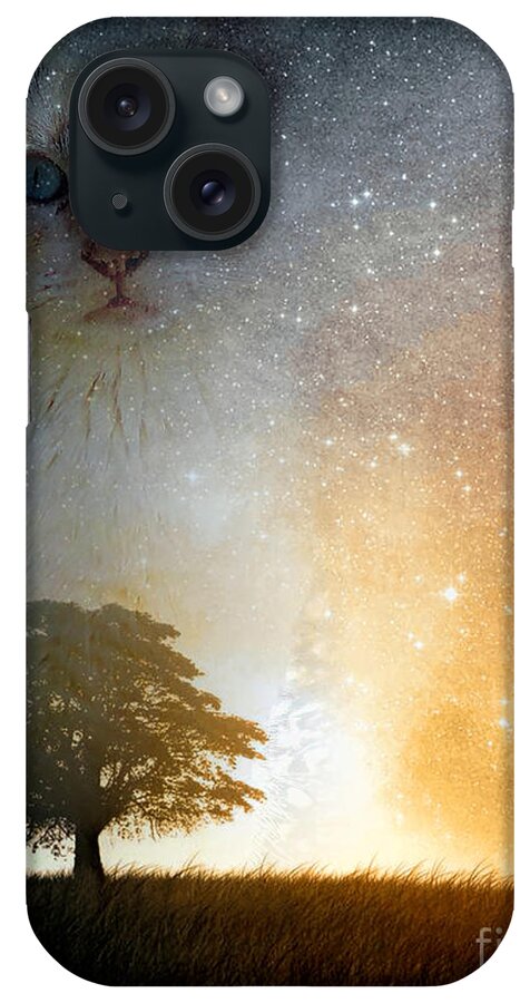 Cats iPhone Case featuring the digital art Watcher by DB Hayes
