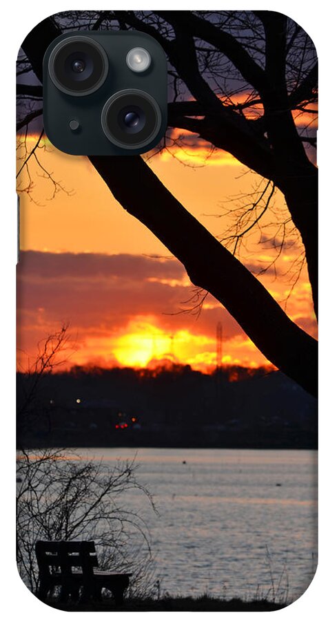 Salem iPhone Case featuring the photograph Watching the Sunset at the Salem Willows by Toby McGuire