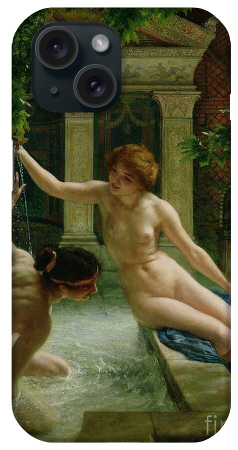 Nude iPhone Case featuring the painting Water Babies by Edward John Poynter